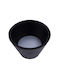 Poliplast Knob Furniture made of Plastic & Metallic Black D28mm 31-11-0135 1pcs