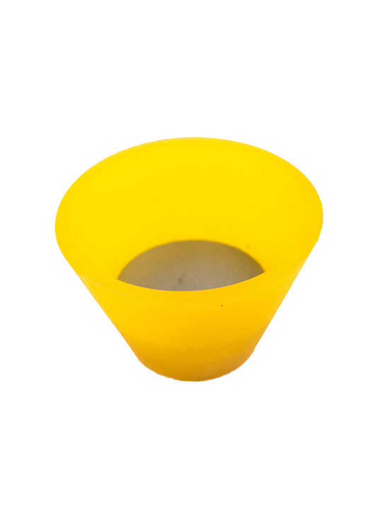 Poliplast Knopf Möbelgriff aus Kunststoff & Metallisch Yellow Ø28mm 31-11-013 1Stück