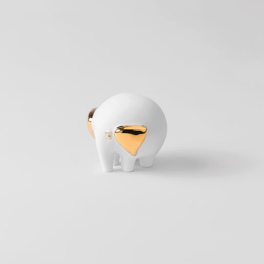 Raeder Decorativ Elefant din Porțelan 6.5x6.5x6cm 1buc