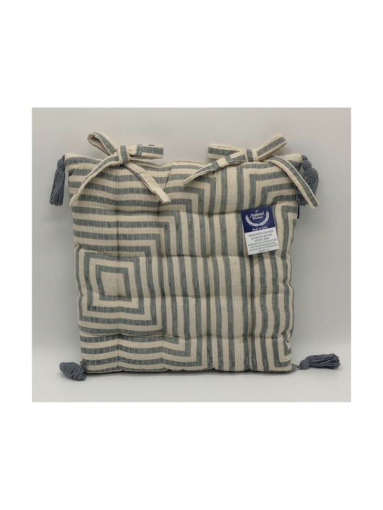 Natural Home Μαξιλάρι Καρέκλας Κήπου Γκρι 40x40εκ.