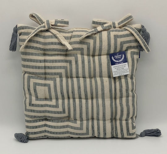Natural Home Garden Chair Cushion Grey 40x40cm