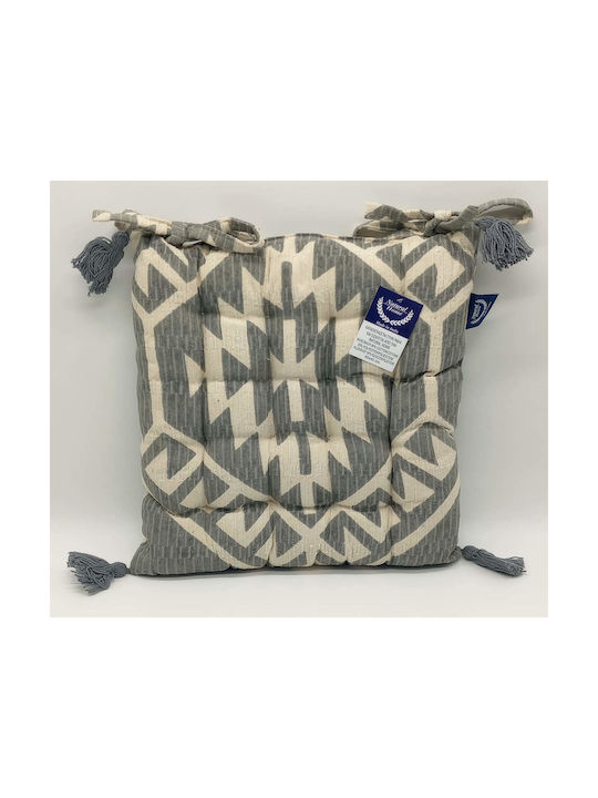 Natural Home Garden Chair Cushion Grey 40x40cm