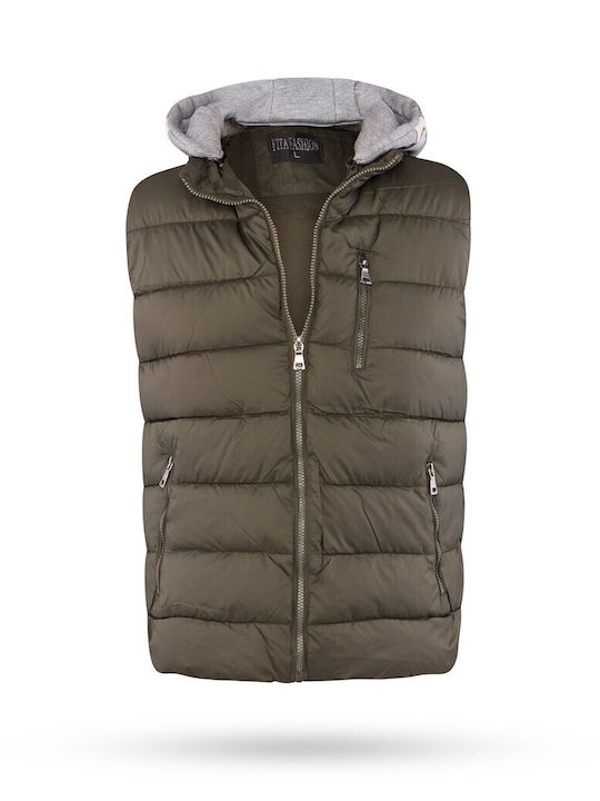 Ärmellos Jacke Khaki