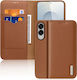 Dux Ducis Hivo Buchen Sie Leder / Silikon Braun (Galaxy S25)