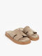 Women's Flat Sandals Flatforms in Brown Color