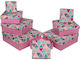 Zmart Imports Box for Gift Pink 22.5x8x22.5cm.