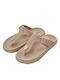 Flip Flops in Beige Colour