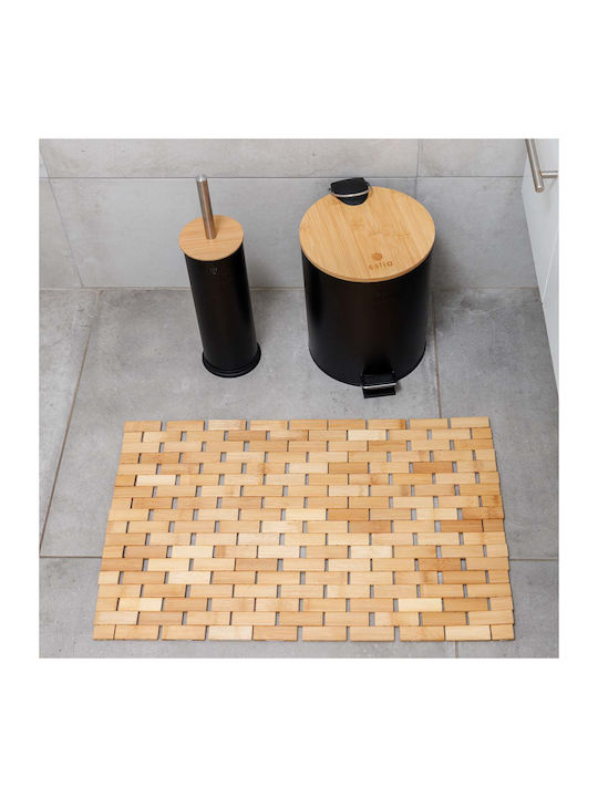 Estia Non-Slip Bath Mat Wooden Bamboo Essentials 02-27568 Beige 38x60cm