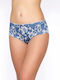 Damen Slip mit Spitze Blue, White