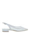 Γυναικείες Μπαλαρίνες Slingback με Λουράκι σε Λευκό Χρώμα