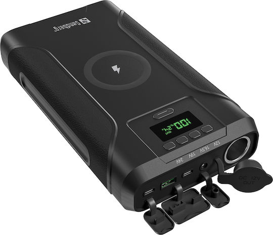 Sandberg Survivor Външна Батерия 76800mAh с USB-A Изходен Порт и 2 USB-C Изходни Порта Power Delivery Бързо Зареждане PPS Черна