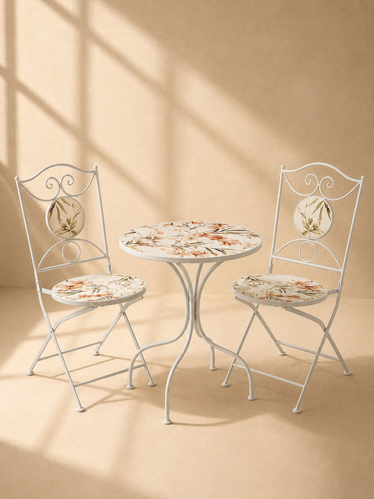 Garten- und Outdoor-Möbelsets Typsatz Speisesaal 3 Stück Mehrfarbige Herstellerfarbe mit Kissen
