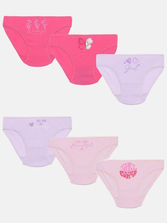 Pretty Baby Set of Kids' Briefs Pink 3pcs