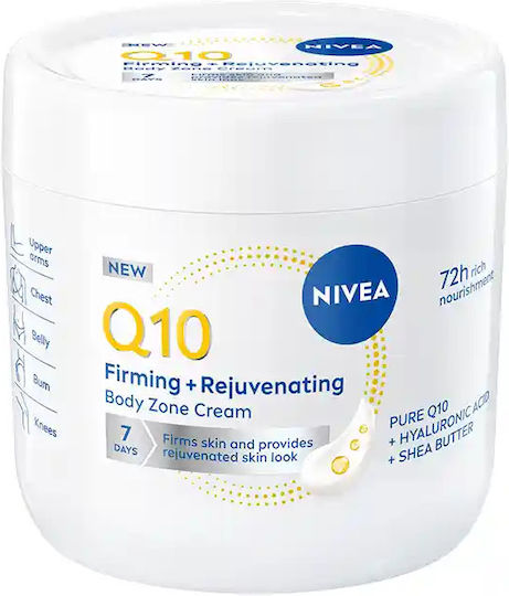 Nivea Q10 Moisturizing Cream Body with Hyaluronic Acid 400ml