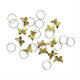 Dekorative Haarringe Schmetterling Cosmofan Gold