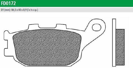Brake Pads Fd0172be1 Nc700d Dl Vstrom 650 Rear Newfren F174 01601009