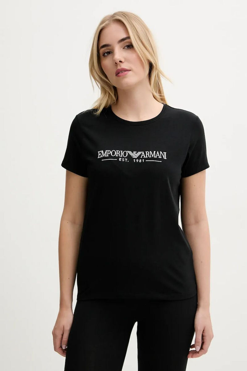Tシャツ・カットソー EMPORIO ARMANI Women Tops EW000408AF10881UC001 BLACK EMPORIO ARMANI Women Tops EW000408AF10881UC001 BLACK