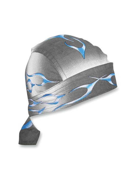 Zan Headgear Μπαντάνα Αναβάτη Μοτοσυκλέτας Βαμβακερή Γκρι Χρώμα