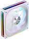 Jonsbo ZA-120W Case Fans 2400rpm with ARGB Lighting and 4-Pin PWM Connection White