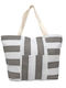 Due esse Fabric Gray Beach Bag