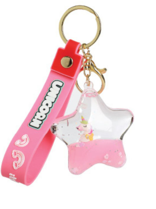 Μπρελόκ I-total Liquid Star Pink Unicorn Xl2924_c