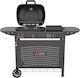 Thermogatz GS GRILL 2 + Plancha Ψησταριά Υγραερίου με 2 Εστίες 5kW και Πλαϊνό Μάτι 3kW