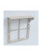 MSA Wall Hanger Wooden 6 Hooks Brown 50x20x55cm