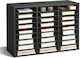 Vevor Wooden Literature Organizer 27 Θέσεων Αφαιρούμενα Ράφια Μαύρο