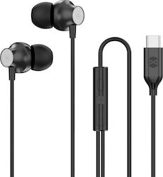 Forever Ep-02 In-ear Handsfree Ακουστικά με Βύσμα USB-C