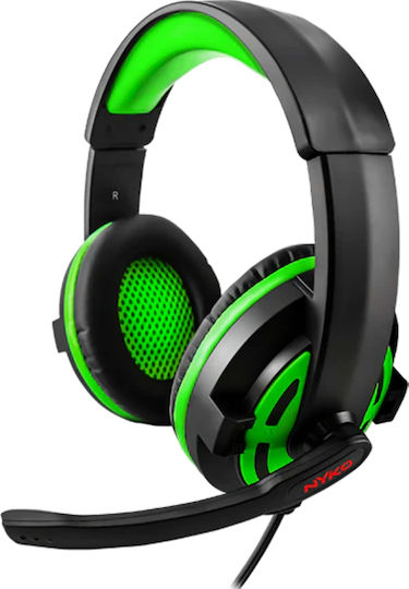 NYKO NX-2600 Over Ear Gaming Headset με σύνδεση 3.5mm Πράσινο for Nintendo Switch / PC / PS4 / PS5 / XBOX