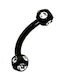 Sequoia Σκουλαρίκι Piercing Ατσάλι Φρυδιου Βανανα I-00774 1.2*8*3*3