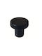 Import Hellas Knob Furniture made of Metallic Matte Black D35mm 6090 1pcs