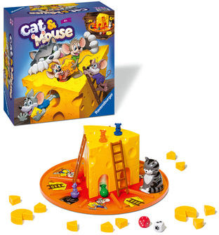 Board Game Cat and Mouse for 2-4 Players 4+ Years Old (RO) Ravensburger