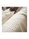 Gofis Home Eliena Dreisitzer-Sofa Wurf Jacquard 180x310cm Ecru 402/05