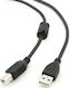Cablexpert USB 2.0 Cable USB-A male - USB-B male Μαύρο 3m 5052207