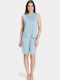 Pijadore Summer Women's Pyjama Set Light Blue