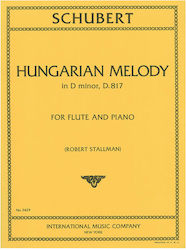 Schubert Hungarian Melody In D-minor D817 Flute