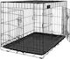 Pupcorn Dog Wire Cage Large with 2 Doors Black 91x57x63.5cm