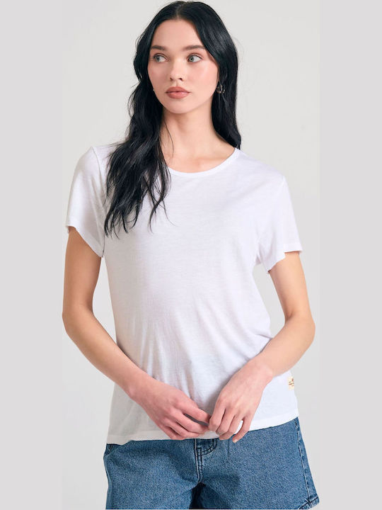 Funky Buddha Γυναικείο T-shirt Λευκό