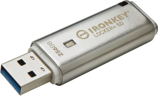 Kingston Ironkey Locker+ 50 256GB USB 2.0 Стик Сребрист