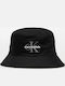 Calvin Klein Jeans Monologo Embroidery Bucket Black