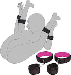 Smd Restrain Me Thigh Wrist Cuffs Bdsm Σετ Δεσίματος Μηρού Καρπό Black