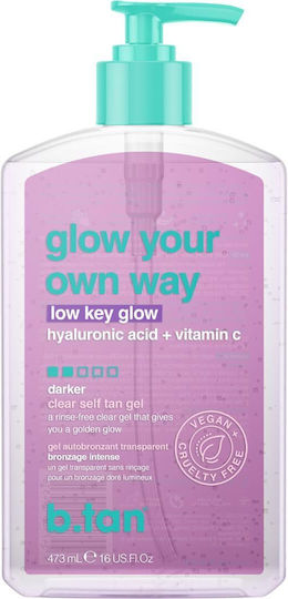 B.Tan Glow Your Own Way, low key glow Autobronzant Gel Corp 495ml