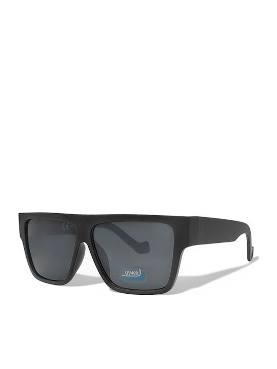 Optosquad Men's Sunglasses with Black Plastic Frame and Black Lens F80303