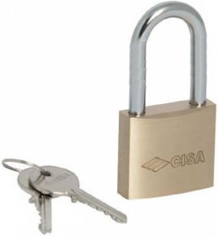 Cisa Bronze Padlock Lengthened with Key 40mm 1pcs