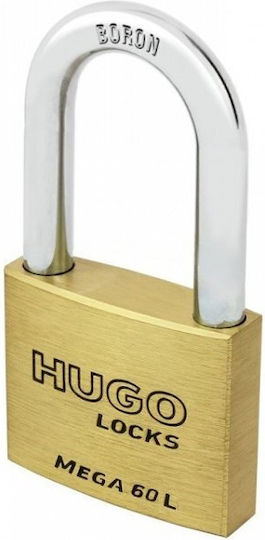 Hugo Locks Line Месингово Лукето Удължен с ключ 30мм 1бр