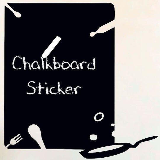 Wandtattoo Tafel 740elb1109 65x70cm Schwarz Wallity