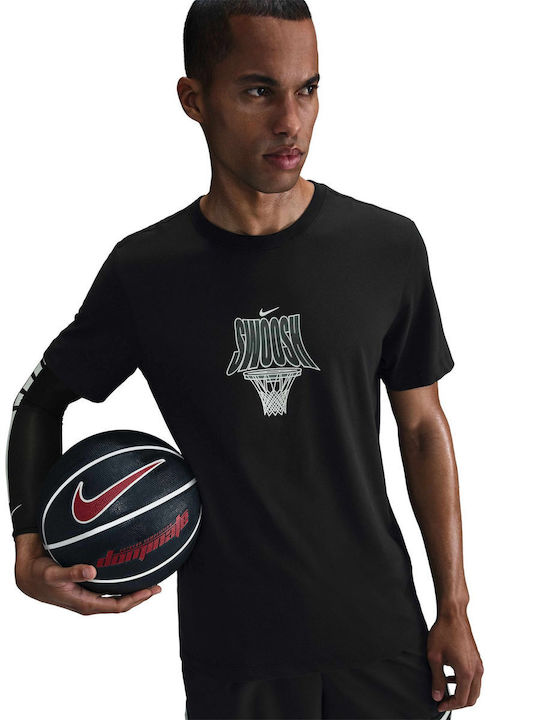 Nike Dri-Fit Спортна тениска Черен