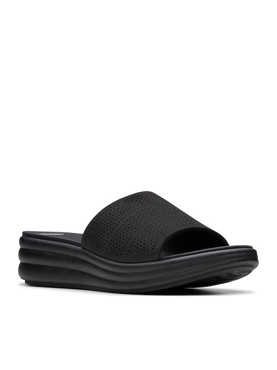 Clarks Drift Women's Flat Sandals in Black Color