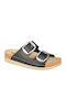 Women's Flat Sandals Anatomic in Black Color